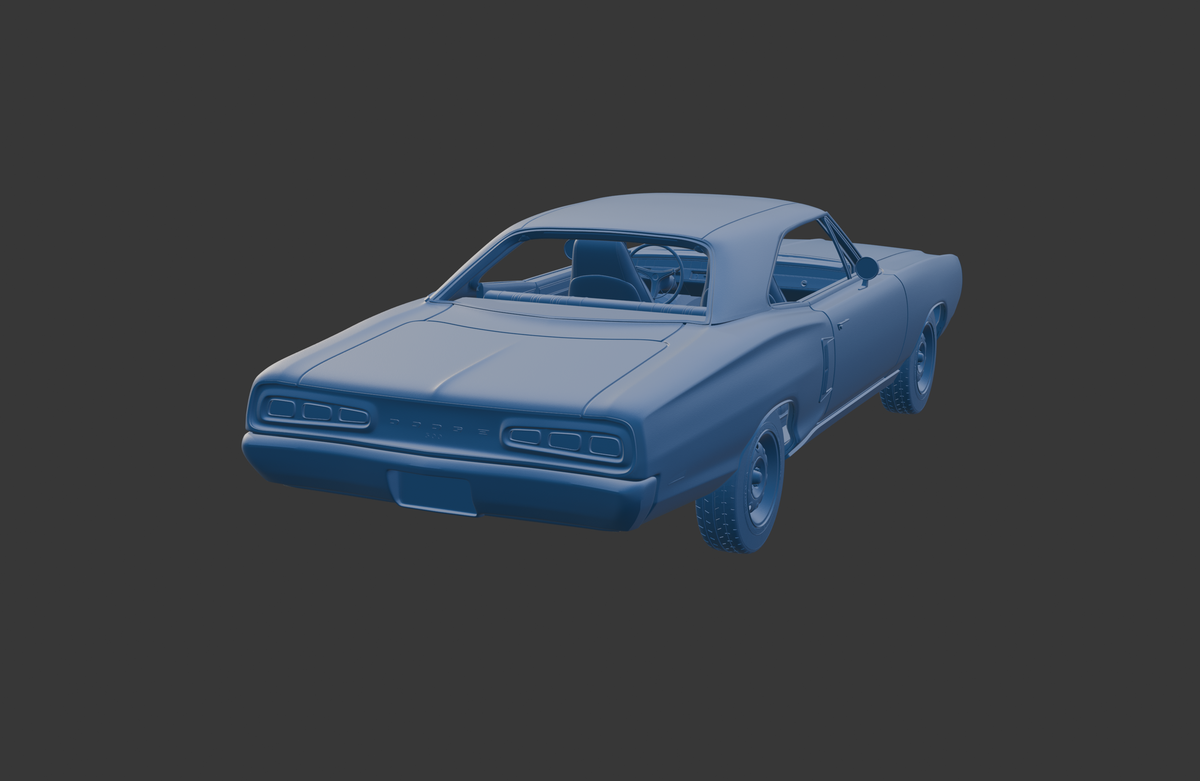 Dodge Coronet  1970  two doors 3D PRINT MODEL
