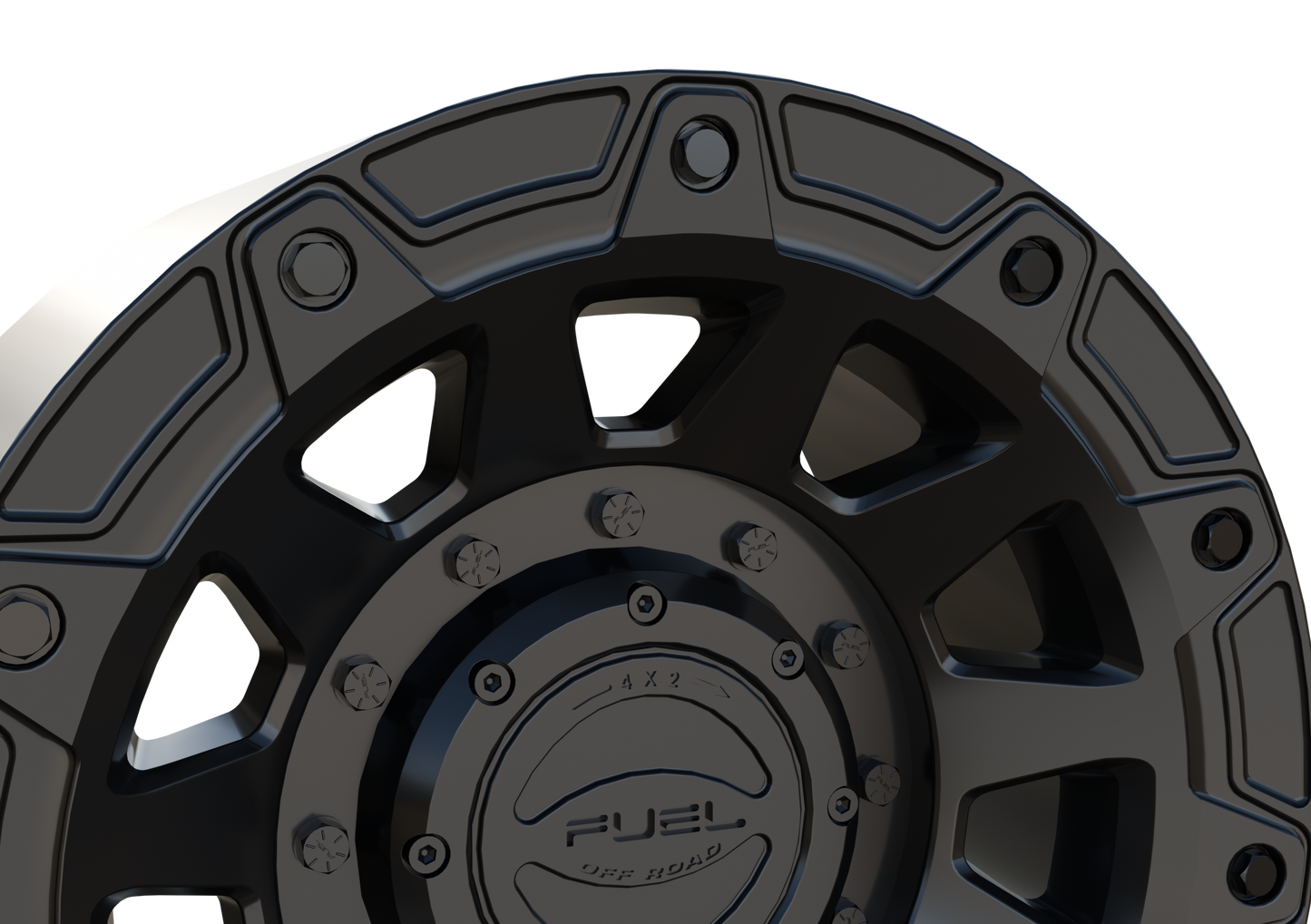 FUEL OFF-ROAD TRACKER WHEEL 3D PRINT MODEL