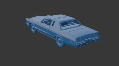 DODGE MONACO 1977 TWO-DOOR 3D PRINT MODEL