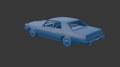 DODGE MONACO 1977 FOUR-DOOR 3D PRINT MODEL