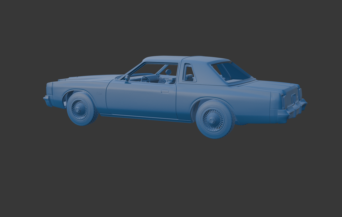 CHRYSLER CORDOBA 300 1979 3D PRINT MODEL