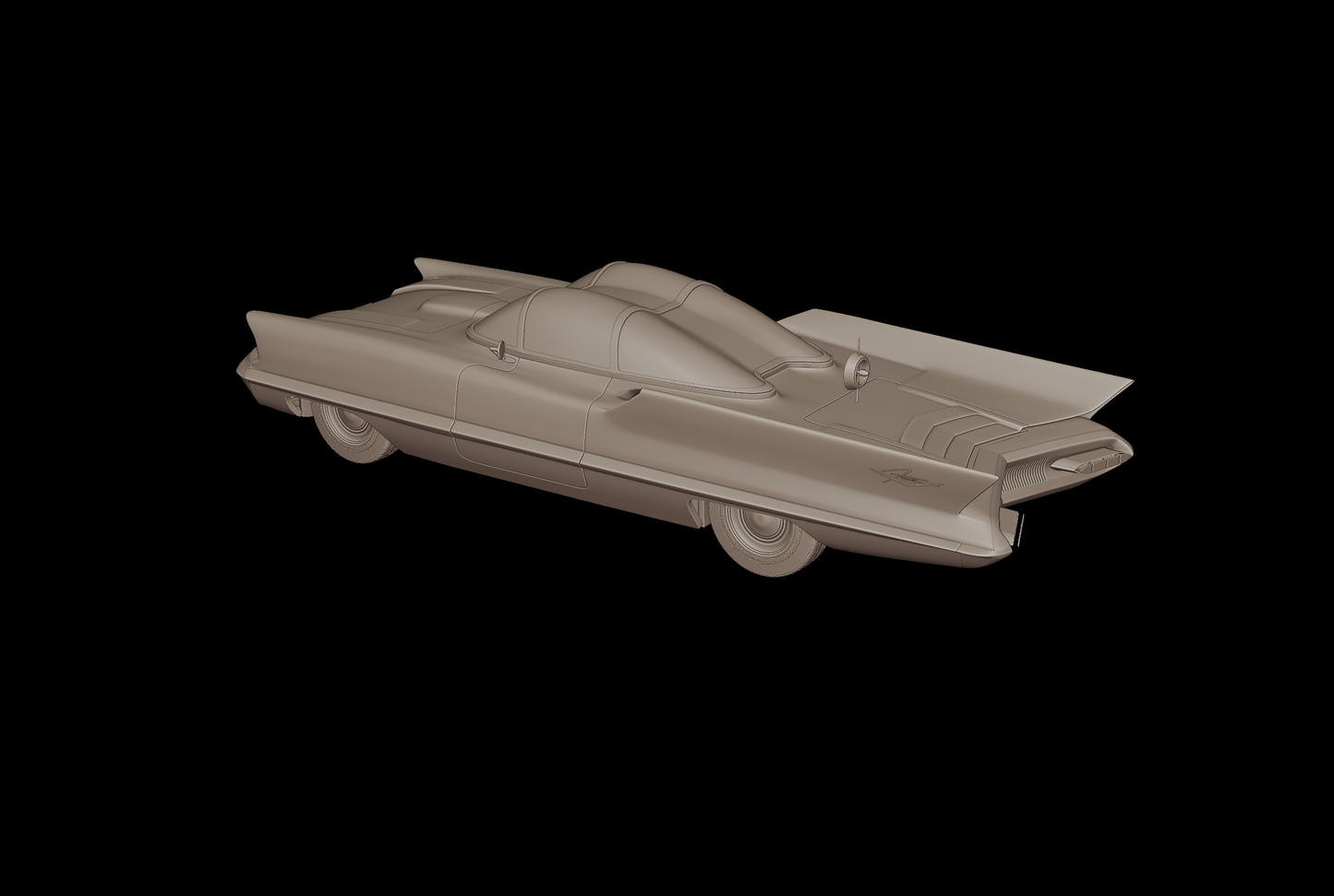 lincoln futura 1955 3d print model