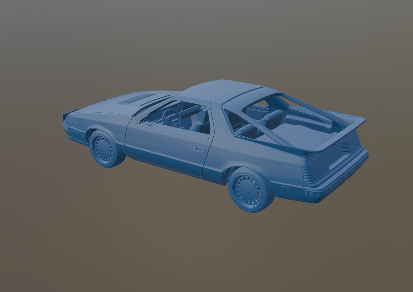 DODGE DAYTONA 1984 3D PRINT MODEL