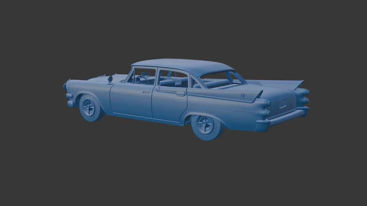 DODGE CORONET LANCER 1957 FOUR DOORS 3D PRINT MODEL