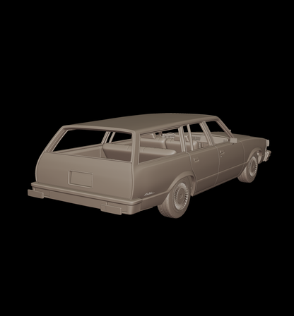 STL FILE chevrolet malibu classic 1980 four doors wagon - ARTISTIT