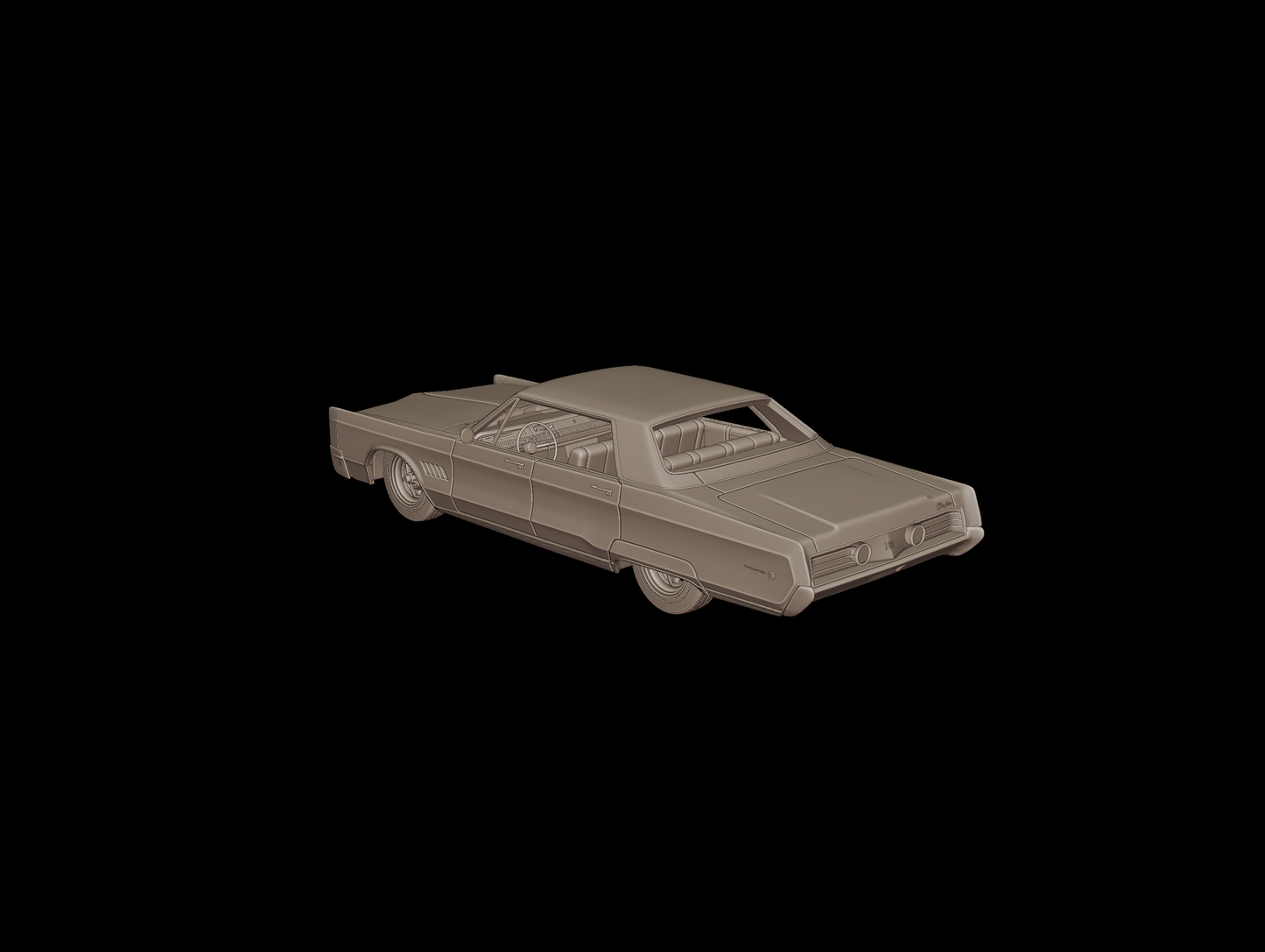 Chrysler 300 1968 3d print model