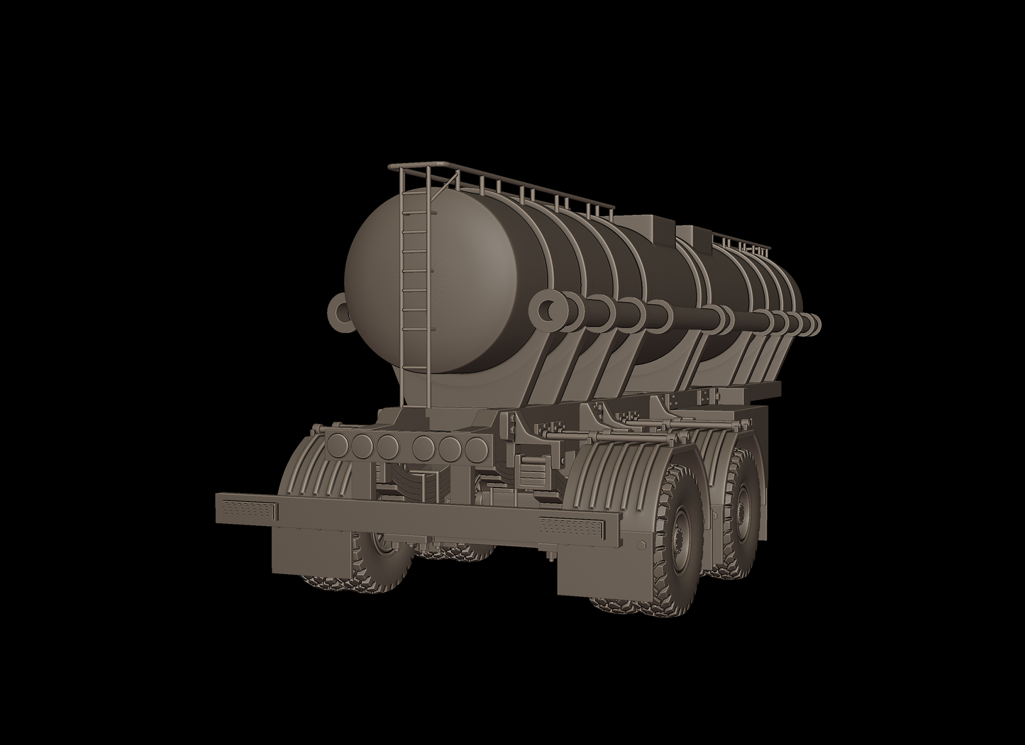 CIRCULAR TRAILER TANKER 3d print model