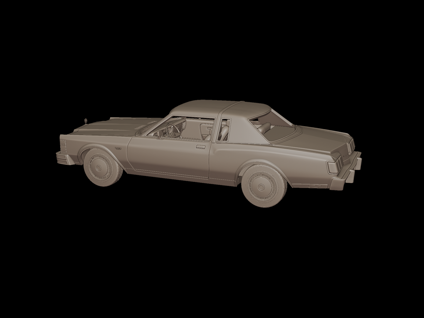 Crysler lebaron 1979 3d print model