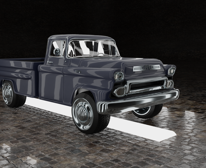 STL FILE GMC F100 1959 TRUCK 3D MODEL - ARTISTIT