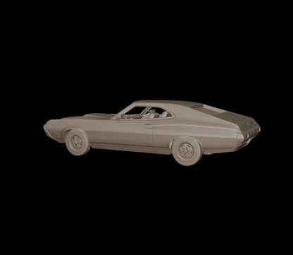 1972 Ford Gran Torino Sport 3D PRINT MODEL