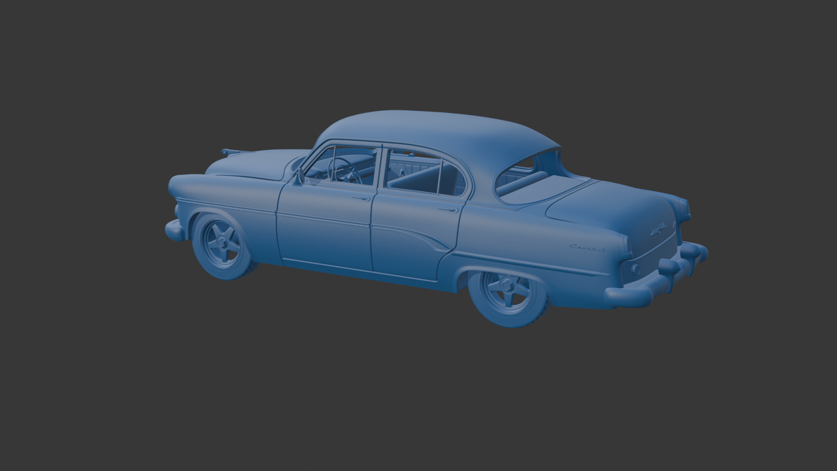 DODGE CORONET 1954 FOUR DOORS 3D PRINT MODEL
