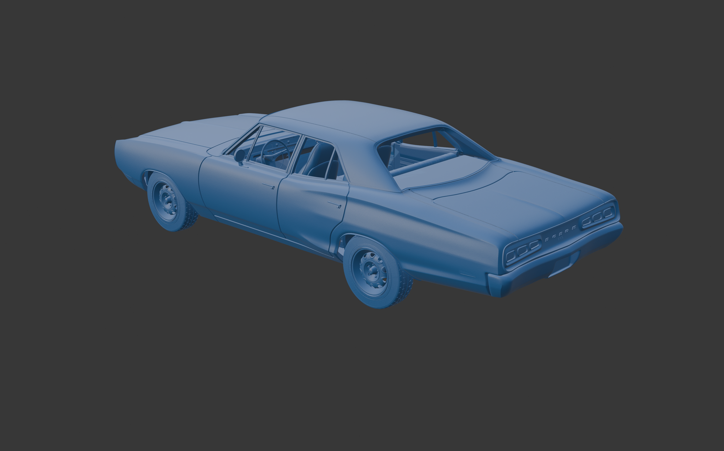 Dodge Coronet 1970 FOUR-DOOR 3D PRINT MODEL