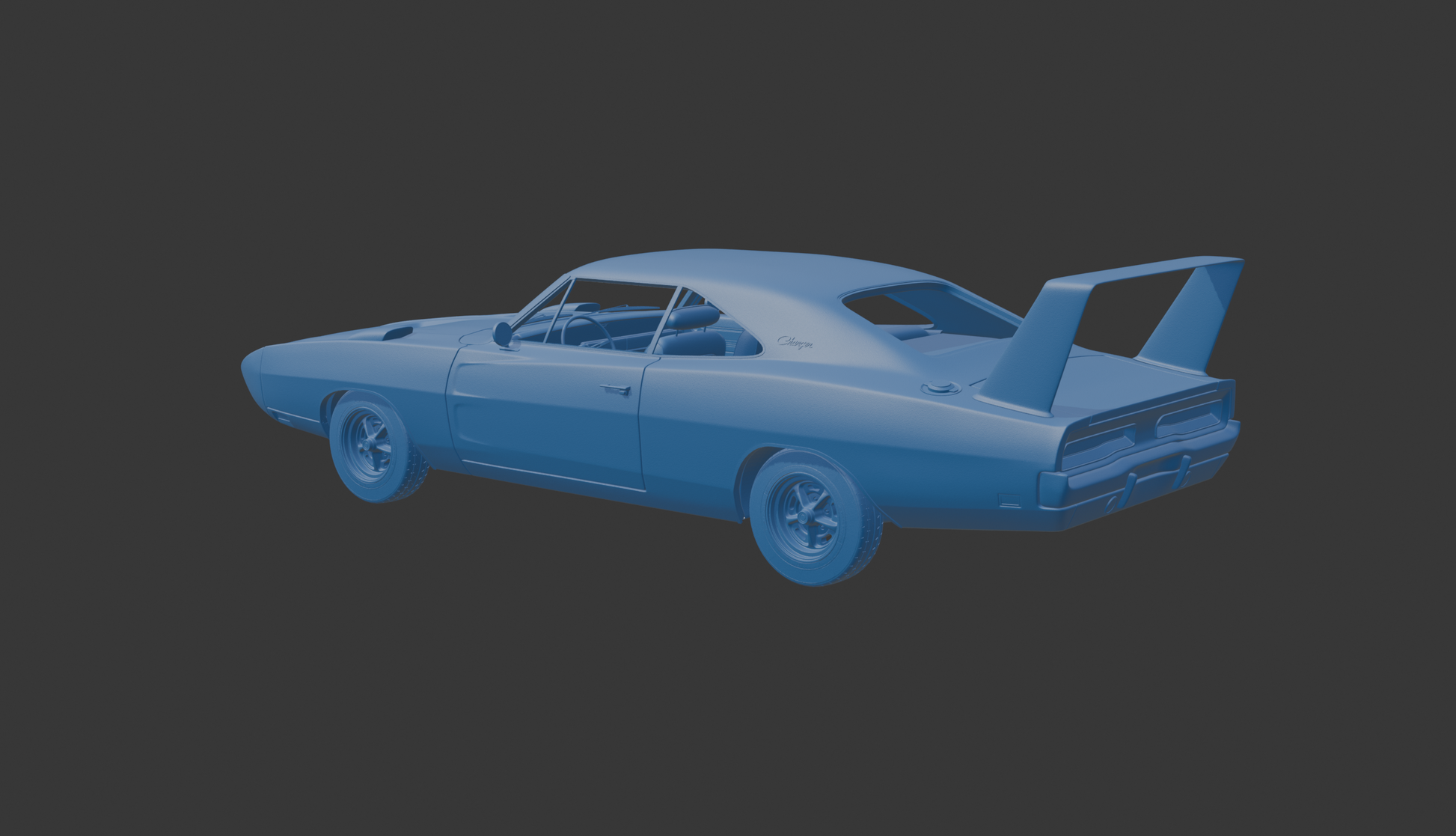 STL FILE Dodge Charger Daytona 1969 3D PRINT MODEL - ARTISTIT