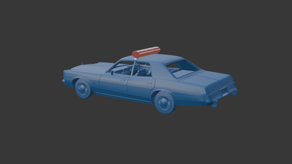 DODGE MONACO POLICE 1977 3D PRINT MODEL