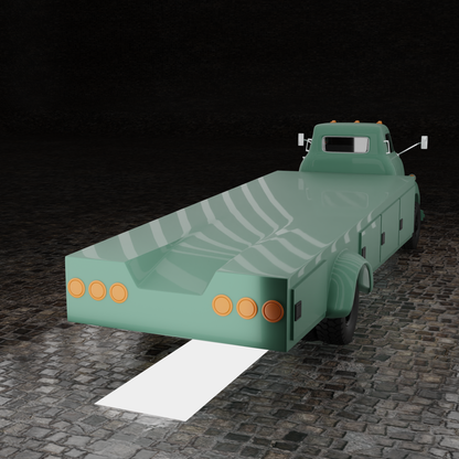 STL FILE CHEVROLET COE TRUCK 1949 V2 - ARTISTIT