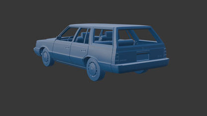 Dodge Aries K 1987 WAGON 3D PRINT MODEL