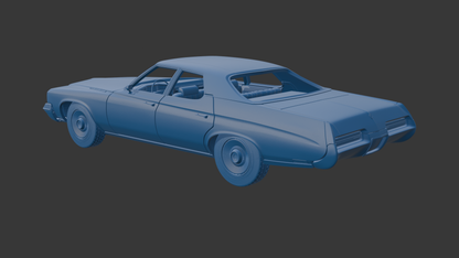 ‏‏Buick LeSabre 1972 four doors 3D PRINT MODEL