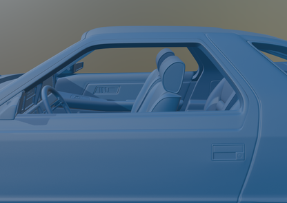 DODGE DAYTONA 1984 3D PRINT MODEL