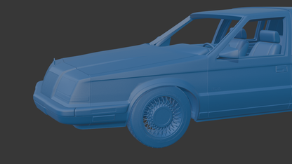 CHRYSLER IMPERIAL 1990 3D PRINT MODEL