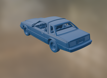 DODGE MIRADA 440 1980 3D PRINT MODEL
