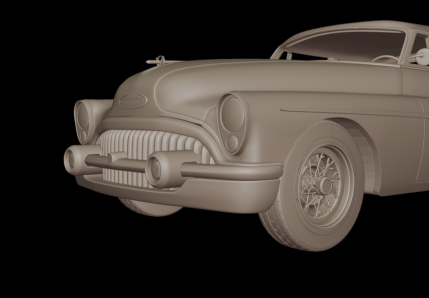 Buick Skylark Convertible 1953 3d print model