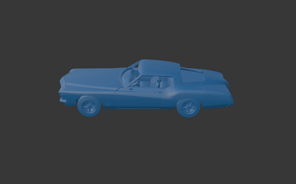 BUICK RIVIERA 1971 3D PRINT MODEL