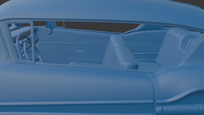 Pontiac Bonneville Hardtop 1958 3D PRINT MODEL