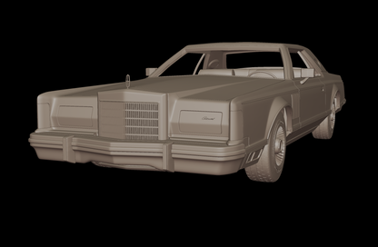 Lincoln Continental Mark V 1977 3d print model