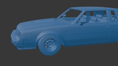 BUICK REGAL GNX 1987 3D PRINT MODEL