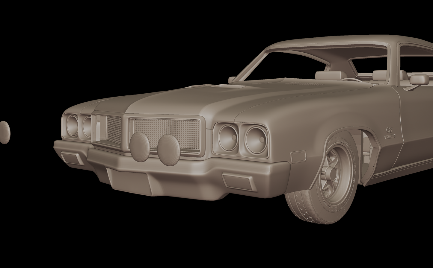 Buick GSX 455 stage 1970 3d print model