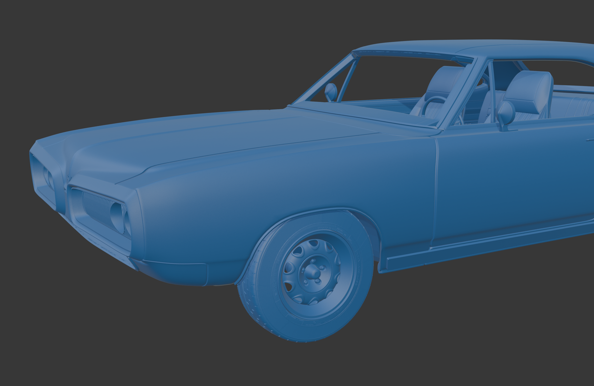 Dodge Coronet  1970  two doors 3D PRINT MODEL