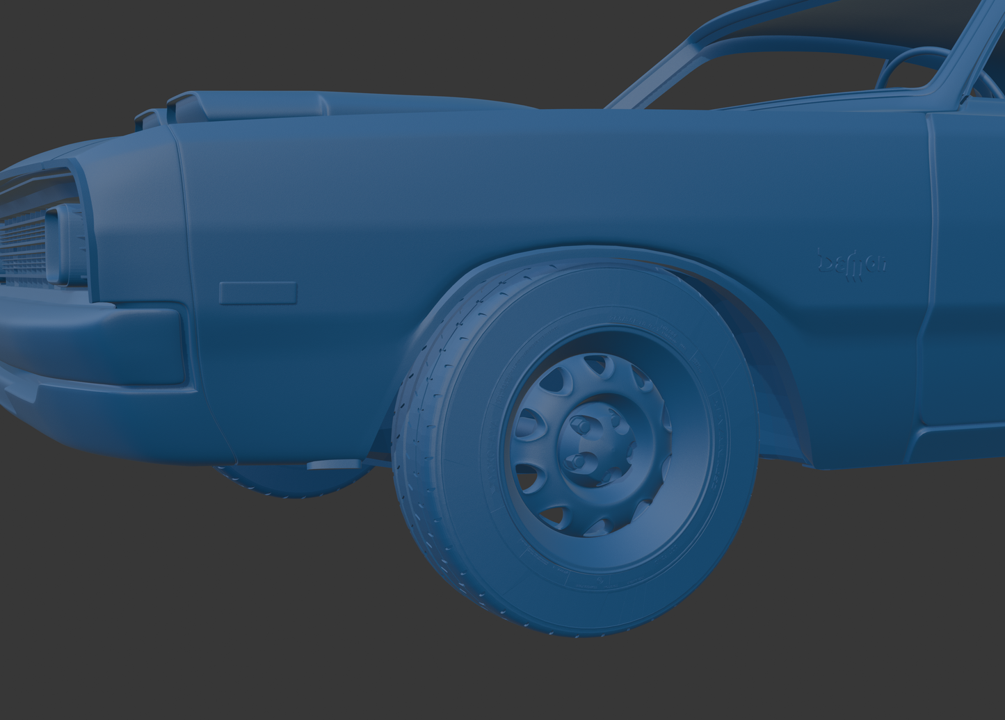 DODGE DART DEMON 340 1972 3D PRINT MODEL