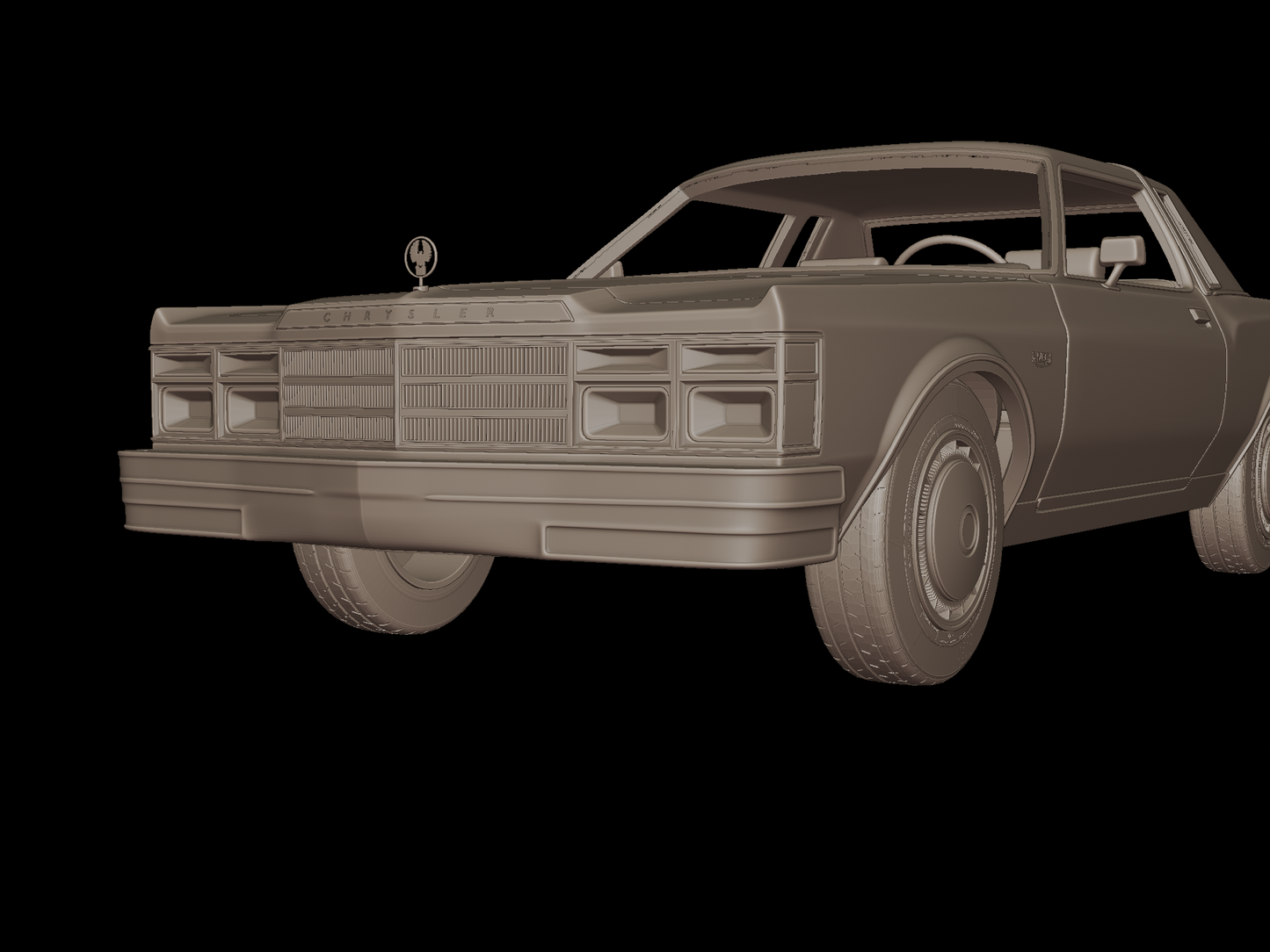 Crysler lebaron 1979 3d print model