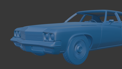‏‏Buick LeSabre 1972 four doors 3D PRINT MODEL