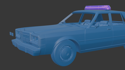 ‏‏Dodge DIPLOMAT TAXI 1980 3D PRINT MODEL