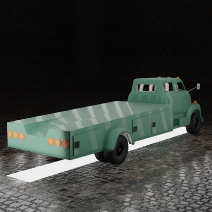 STL FILE CHEVROLET COE TRUCK 1949 V3 - ARTISTIT