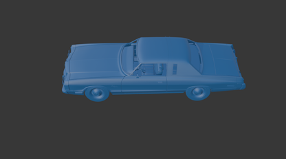 DODGE MONACO 1977 TWO-DOOR 3D PRINT MODEL