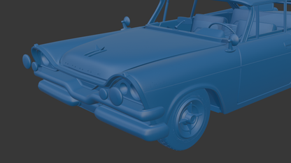 DODGE CORONET LANCER 1957 TWO DOORS 3D PRINT MODEL