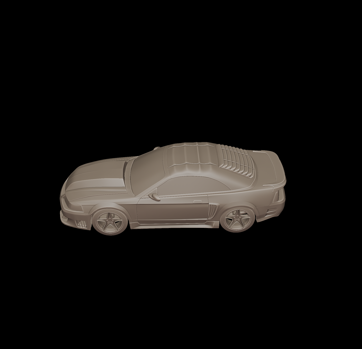 custom ford mustang saleen 2001 3d print model