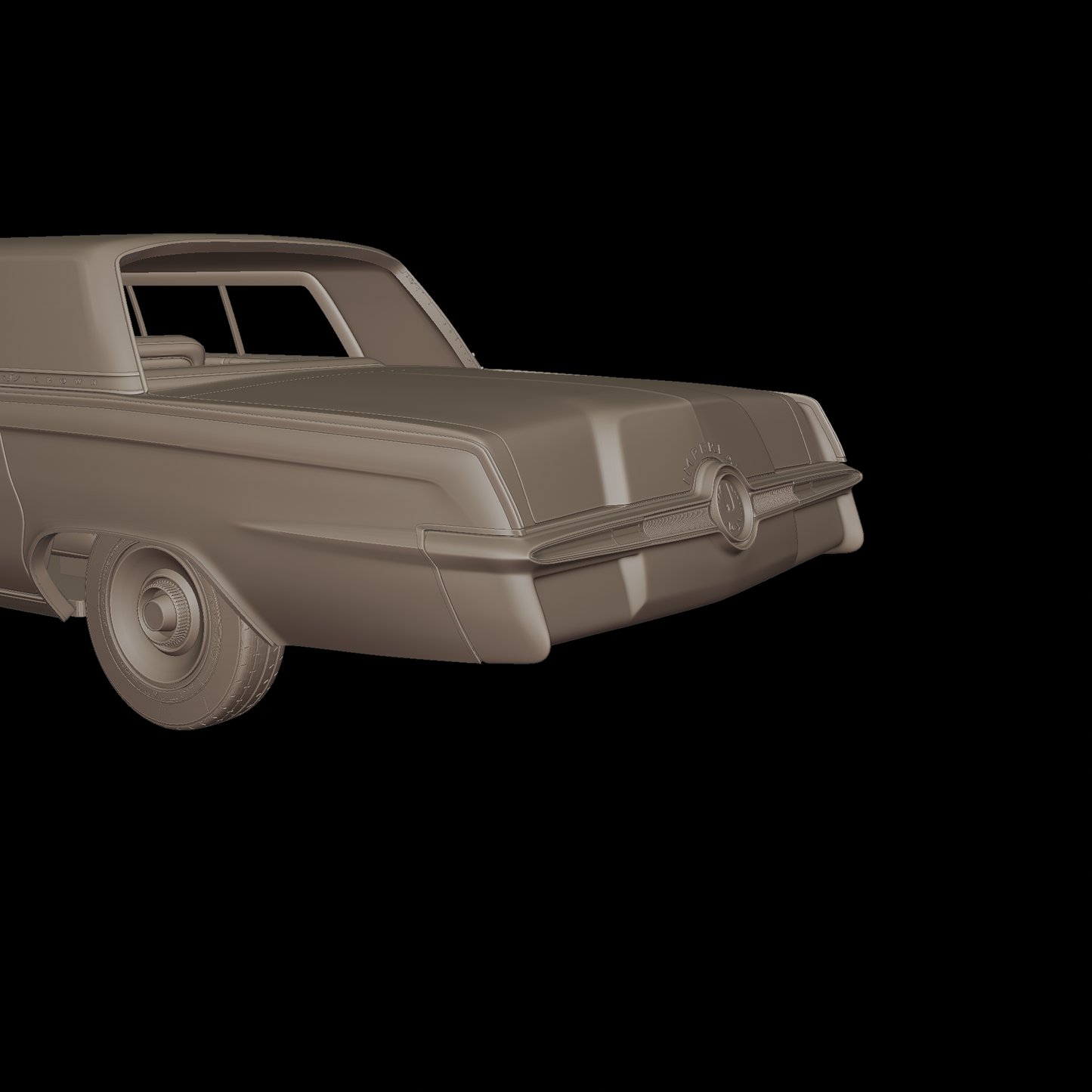 Chrysler Imperial Crown 1965 3D PRINT MODEL
