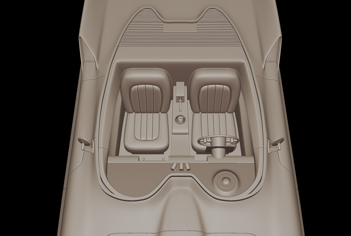 lincoln futura 1955 3d print model
