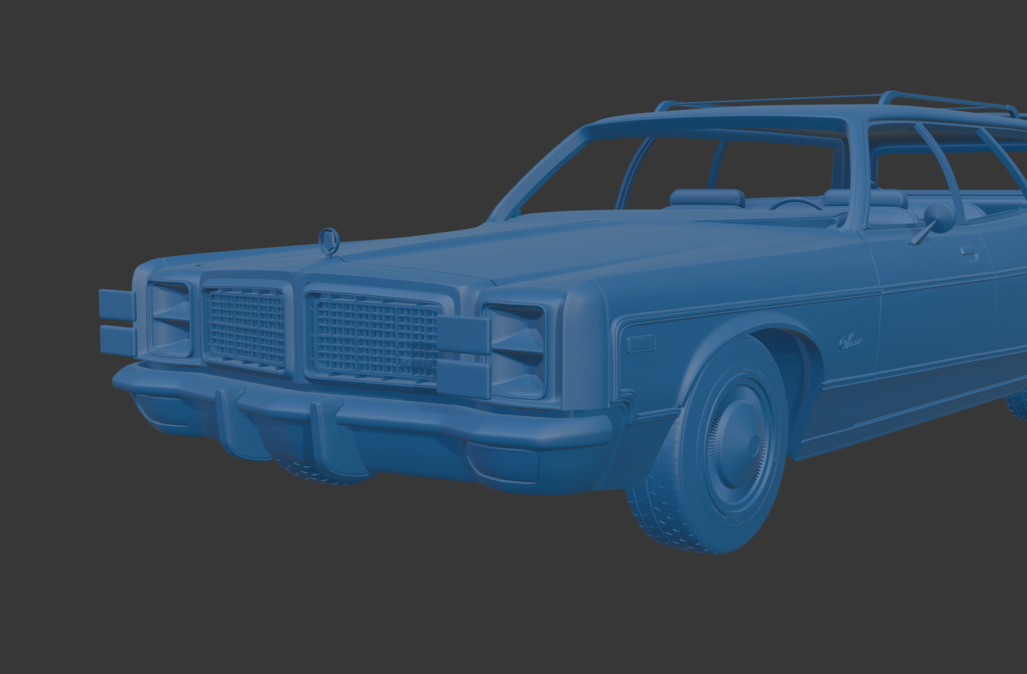 Dodge Monaco Station Wagon 1977 3D PRINT MODEL