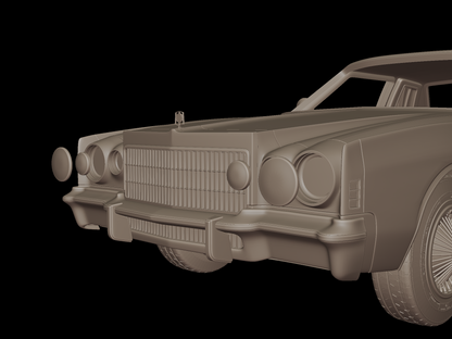 crysler cordoba 1975 3d print model