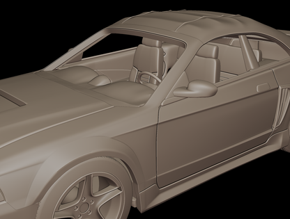 STL FILE ford mustang saleen 2001 3d print model - ARTISTIT