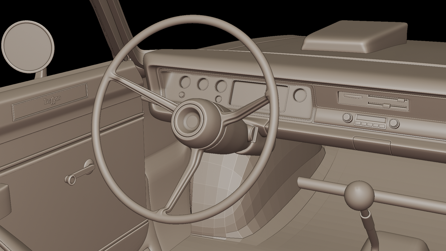DODGE DEMON 1971 3D PRINT MODEL