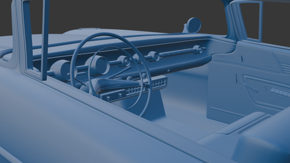 Pontiac Bonneville Hardtop 1958 3D PRINT MODEL