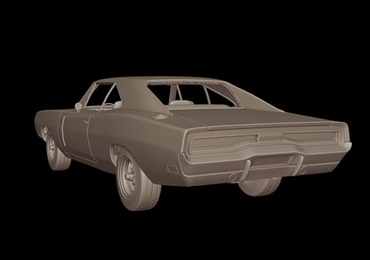 dodge charger 440 R/T 1970 3D PRINT MODEL