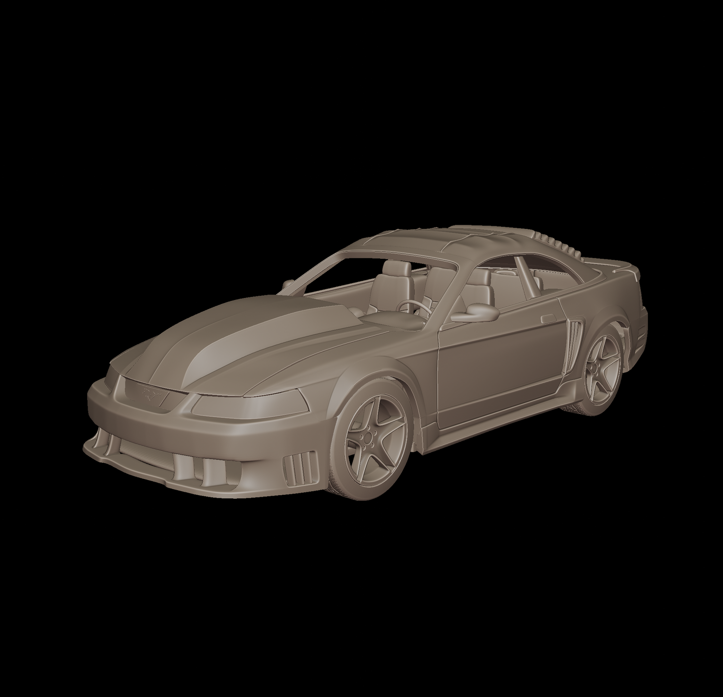custom ford mustang saleen 2001 3d print model