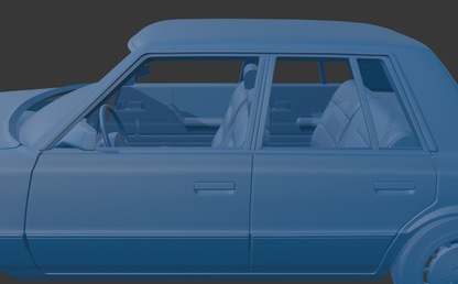 Dodge Aries K Sedan 1988 FOUR DOORS 3D PRINT MODEL