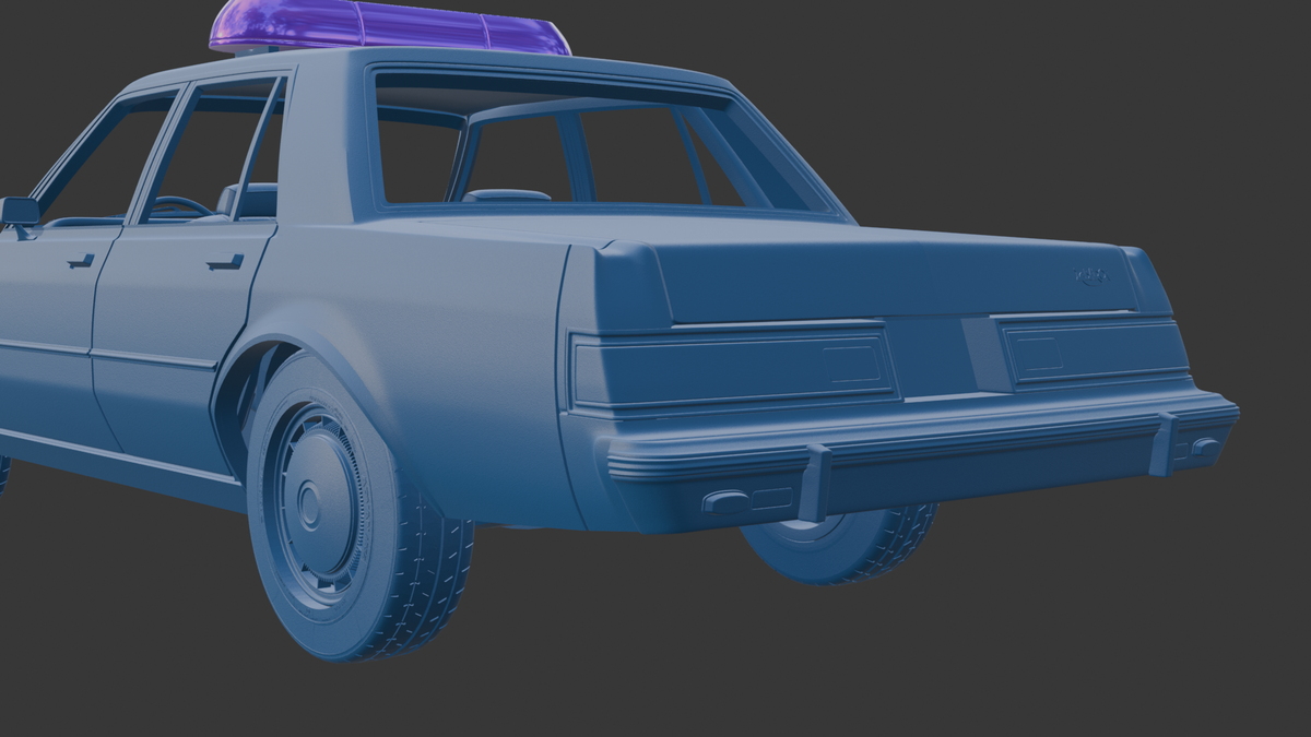 ‏‏Dodge DIPLOMAT TAXI 1980 3D PRINT MODEL